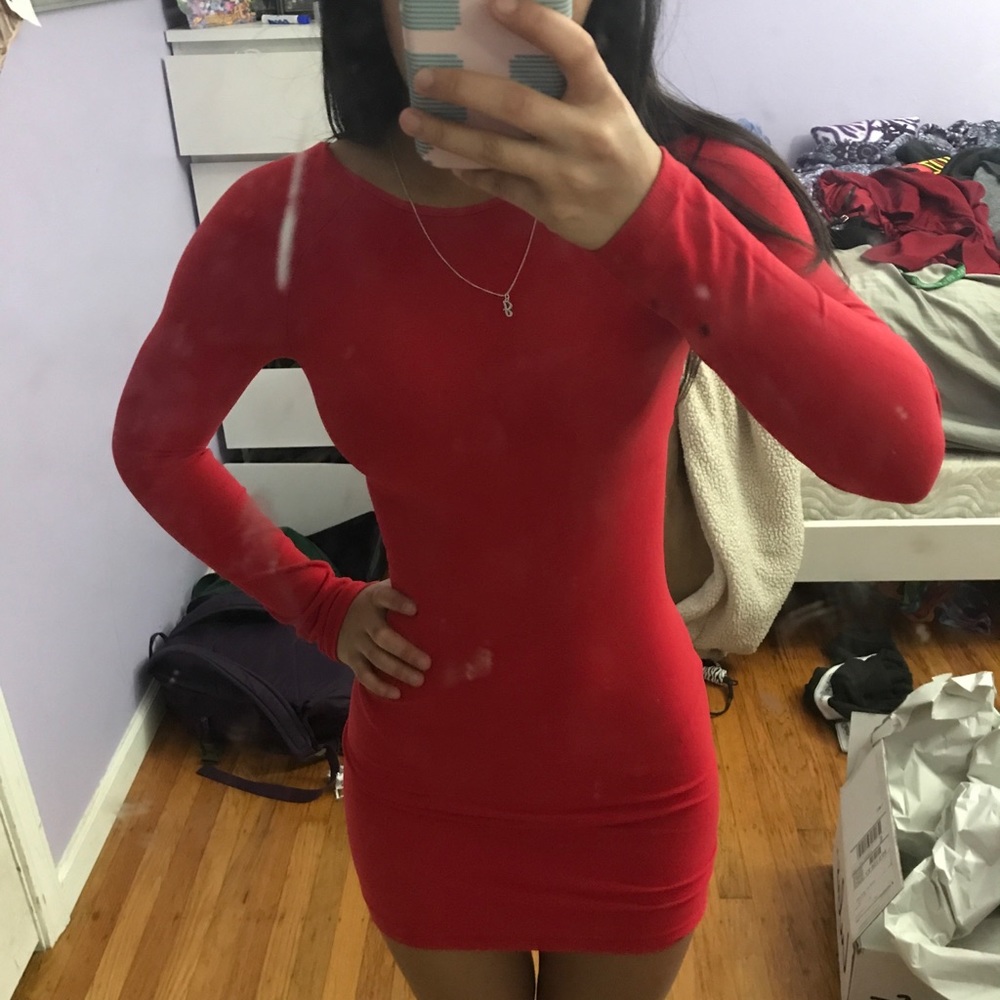 Bebe Red Bodycon Dress